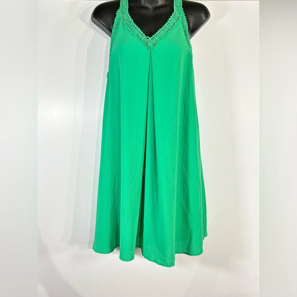 She + Sky | Dresses | She Sky Green Halter Sundress Midi Size Small |  Poshmark